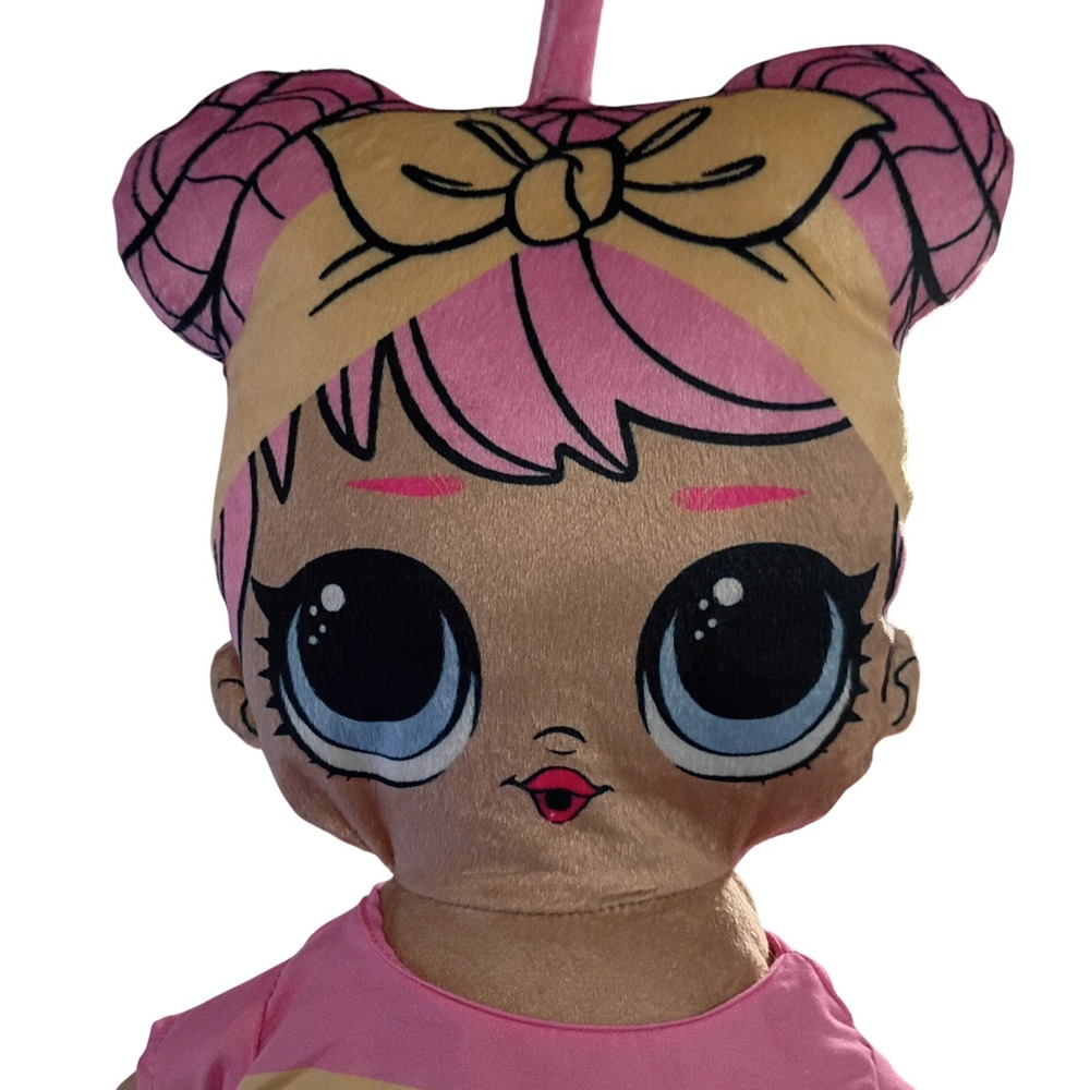 Franco Kids Room Laundry Plush Hanging Happy Hamper, One Size, LOL Surprise - Picture 2 of 9